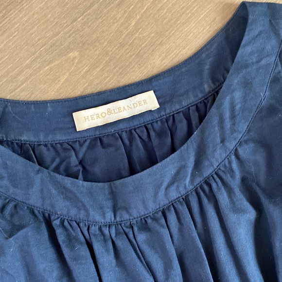 Navy summer dress size small. Midi dress - Picture 3 of 4